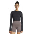 T-shirt Fitness Femme adidas Q1 Hyg LS noir