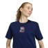Camiseta Mulher adidas Mini Emb, azul escuro