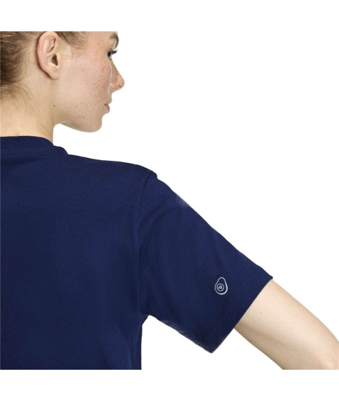 Camiseta Mulher adidas Mini Emb, azul escuro