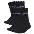 Chaussettes adidas Linear Crew 10PP Noir/Blanc
