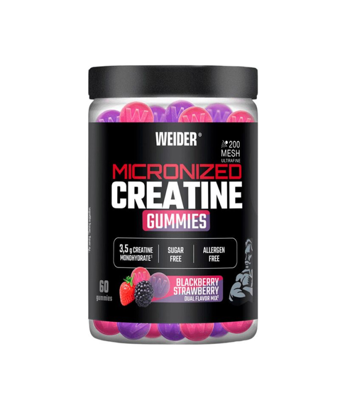 Creatina Micronizada Weider 200 Mesh 60 Gomas...