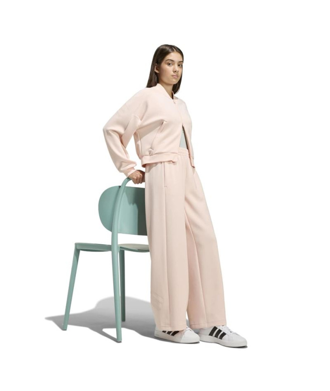 Casaco adidas Jg Fi 3Stripes Fz Menina rosa