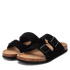 Tongs en daim pour Homme XTI, noires