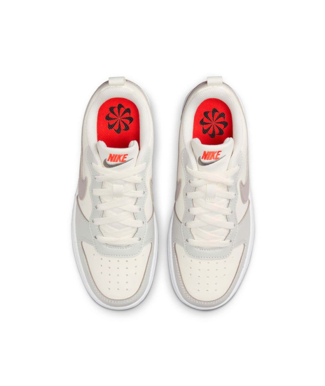 Chaussures blanches Nike Court Borough Low...