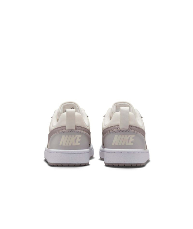 Chaussures blanches Nike Court Borough Low...