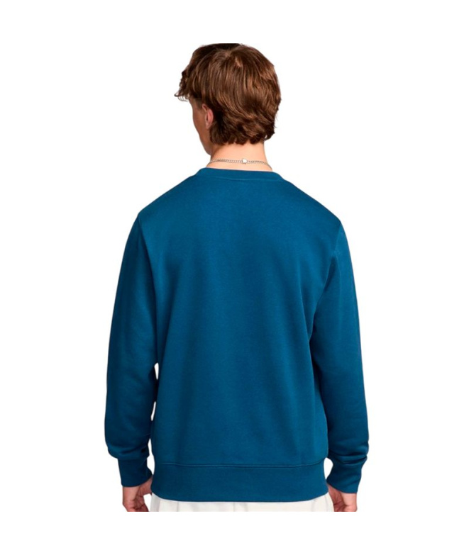 Sweat Nike Club French Terry Crew Homme , bleu