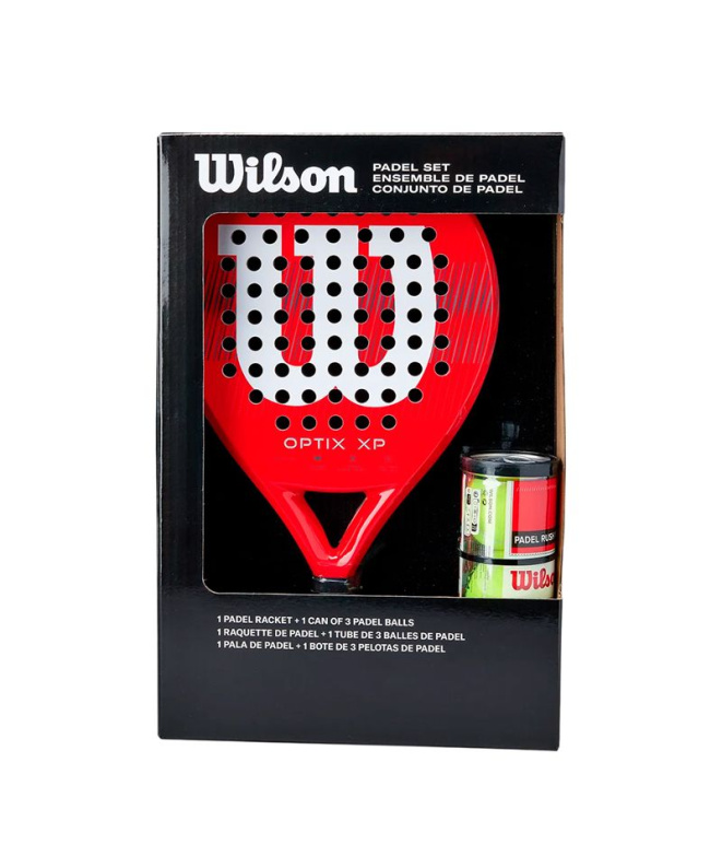 Pack de pádel Wilson Optix Xp Kit Rojo