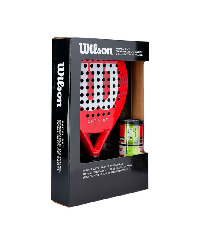 Pack de pádel Wilson Optix Xp Kit Rojo