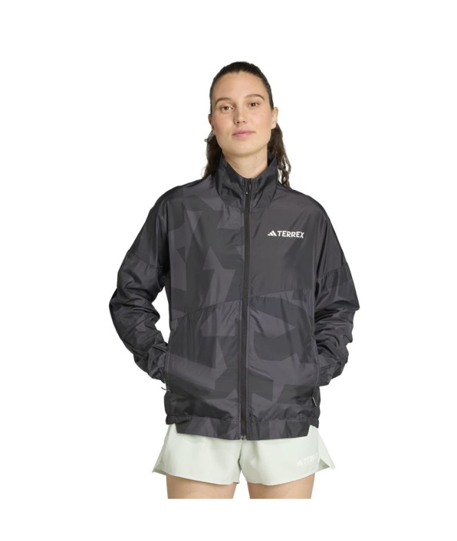 Coupe-vent Trail adidas Mt Wind Femme noir/carbone