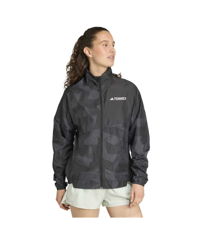 Coupe-vent Trail adidas Mt Wind Femme noir/carbone