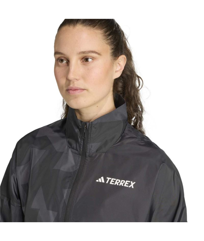 Coupe-vent Trail adidas Mt Wind Femme noir/carbone