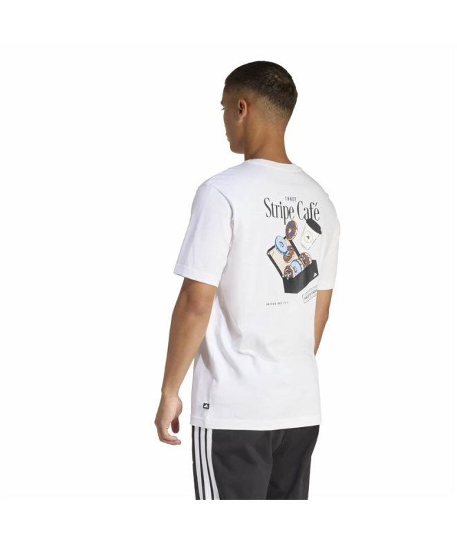 Camiseta branca Homem adidas Donut Box