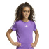 T-shirt Fitness adidas Jg Tr-Es 3Stripes Fille coloris Puract/Lilas