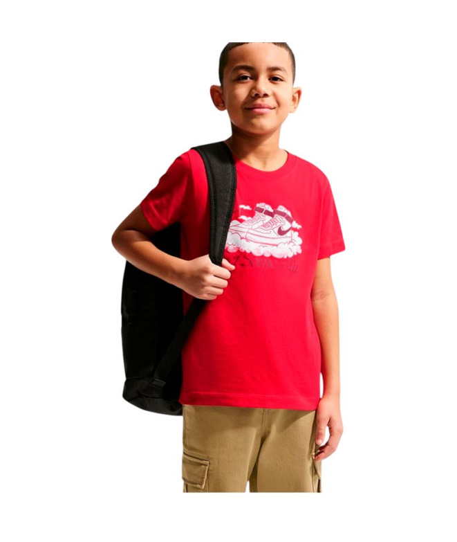 Camiseta Nike Nsw Tee Af1 Vibes Infantil Rojo