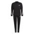 Fato de treino adidas AEROREADY 3 listras para meninas, preto