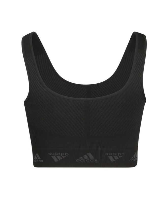 Soutien-gorge fitness adidas Aeroknit Femme noir