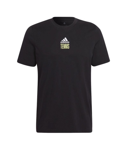 T-shirt tennis graphique adidas Aeroready Paris noir M