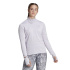 Camiseta de Running adidas Fast 1/2 Zip Lila Mujer