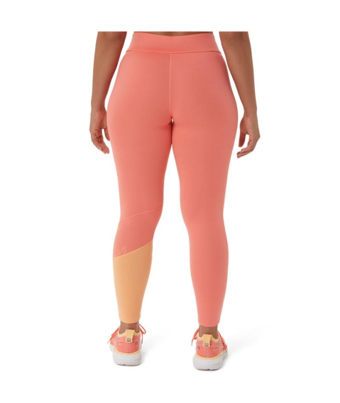 Collants Fitness ASICS Tiger 7/8 roses Femme
