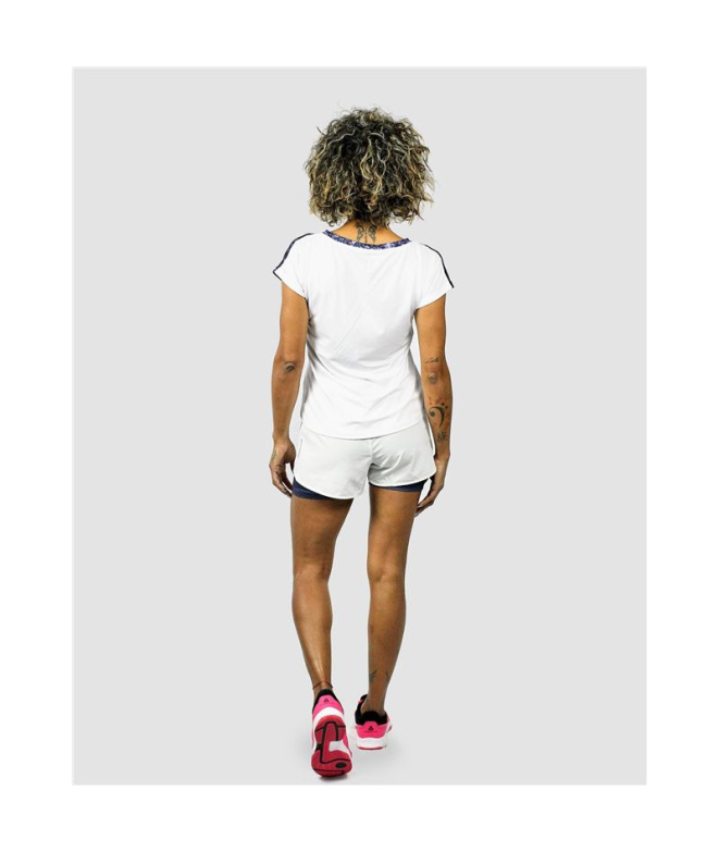 Camiseta branca Mulher pádel Cartri Bastet