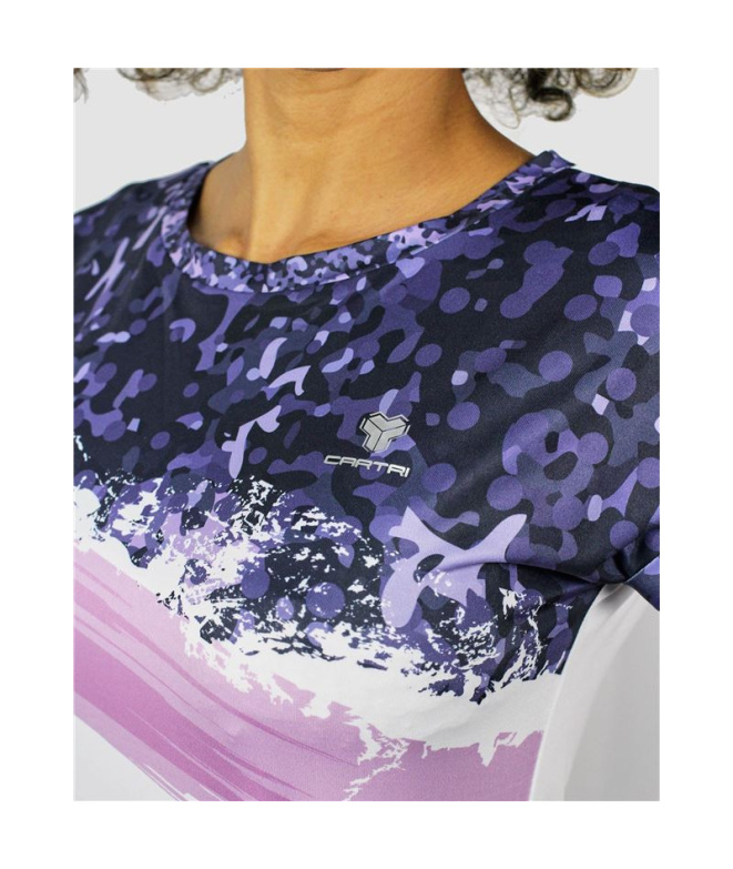 T T-shirt blanc pádel Cartri Bastet Femme