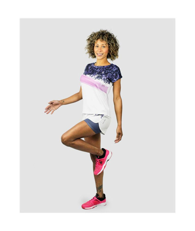 T T-shirt blanc pádel Cartri Bastet Femme