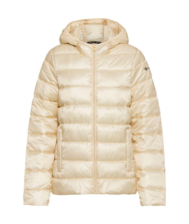 Veste beige à capuche Champion rembourrée en...