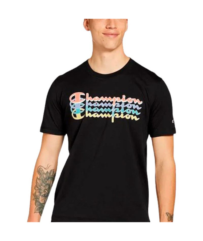 T-shirt Homme Champion à col rond noir