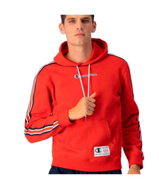 Moletom Homem Champion Sport Tech vermelho
