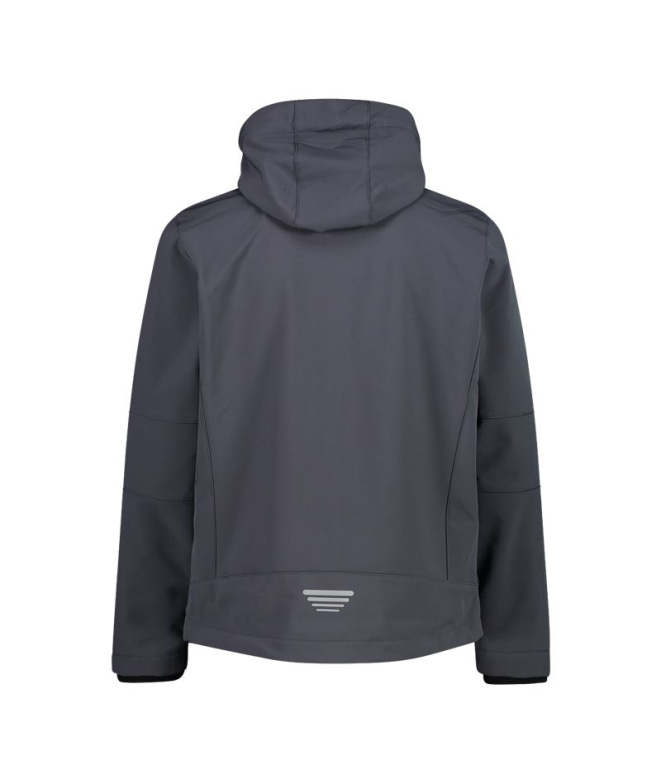 Casaco Homem CMP Softshell com capuz em tom...