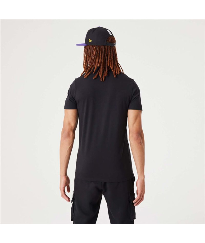 Camiseta preta Homem New Era NBA Infill Graphic...