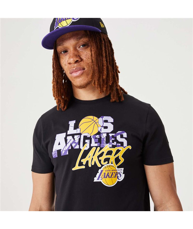 T-shirt noir New Era NBA Infill Graphic LA...