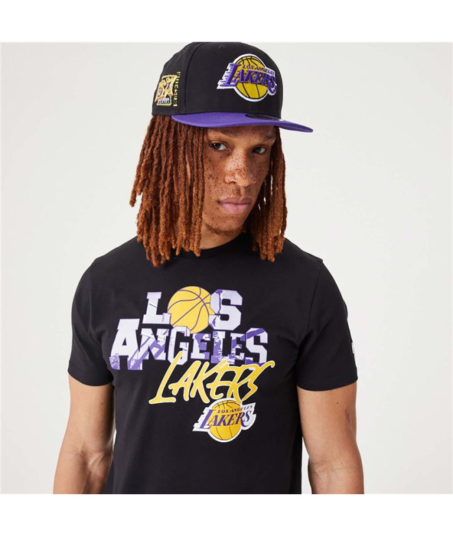 T-shirt noir New Era NBA Infill Graphic LA...