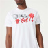 Camiseta branca Homem New Era NBA Infill Graphic Chicago Bulls