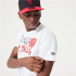 Camiseta branca Homem New Era NBA Infill Graphic Chicago Bulls