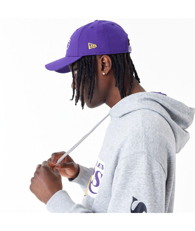Sweat oversize New Era NBA Panel The Lakers, gris