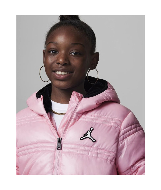 Chaqueta Nike Jordan Core Mid Wt Puffer Niña Rosa