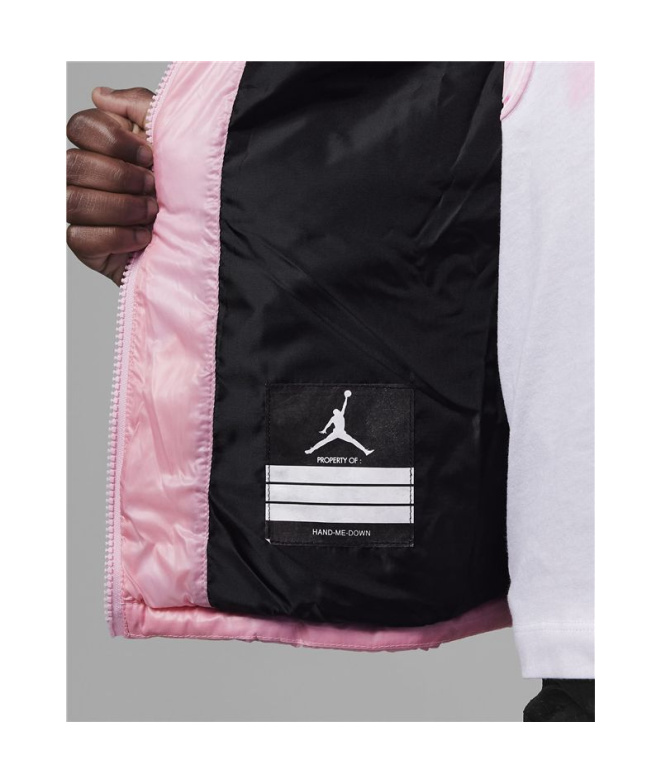 Casaco puffer Nike Jordan Core Mid Wt Menina rosa