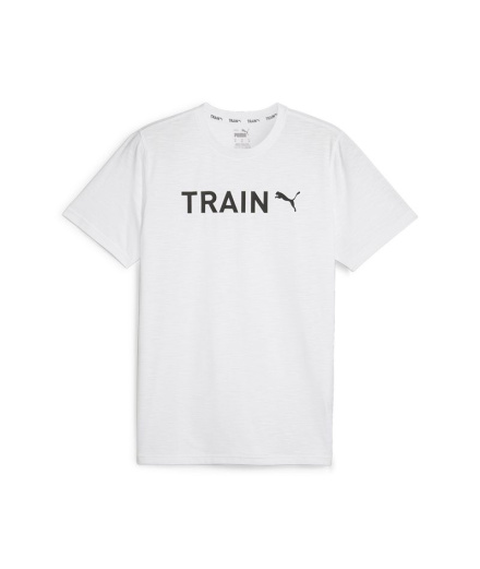 Camiseta Puma Graphic Fitness Branca Homem