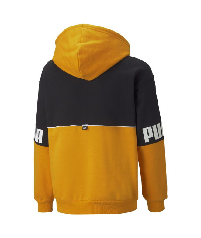 Sudadera Puma Power Colorblock Amarillo Niño
