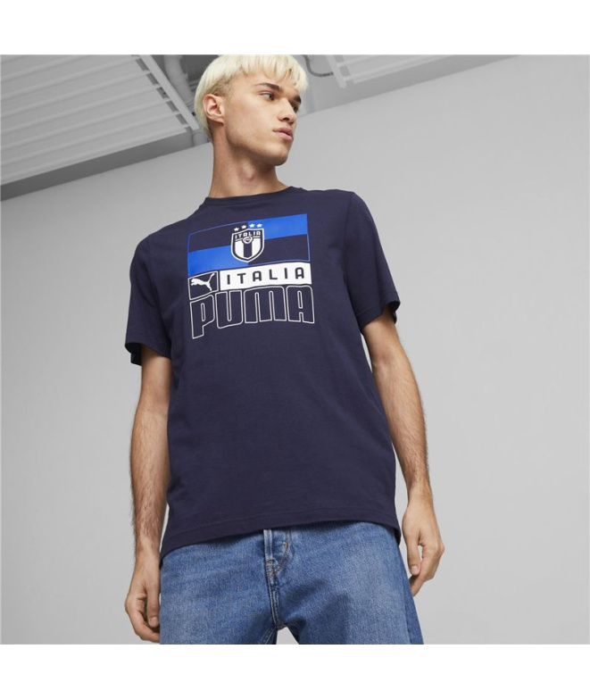 Camiseta de fútbol Puma Italia Core Azul