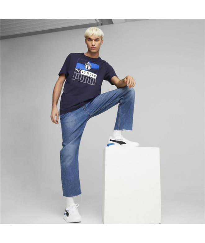 Camiseta de fútbol Puma Italia Core Azul