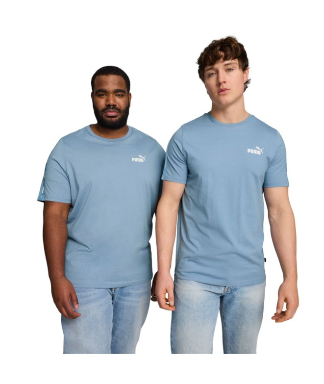 Camiseta Homem Puma Essentials + Tape Azul