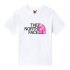 Camiseta The North Face Easy Girl branca e rosa