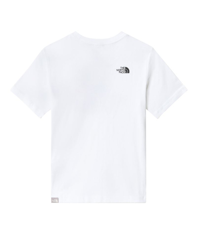 Camiseta The North Face Easy Girl branca e rosa