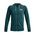 Veste turquoise Under Armour Rival Terry Homme
