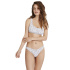 Top biquíni Ysabel Bralette Dots, tamanho B, branco