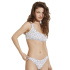 Top biquíni Ysabel Bralette Dots, tamanho B, branco
