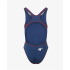 Fille Maillot de bain pour filles Jaked Milano, bleu marine/rouge