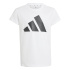 Camiseta adidas Jg Big Logo 160 Menina Branca/Preta